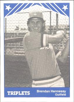 1983 TCMA Tri-Cities Triplets #24 Brendan Hennessy Front