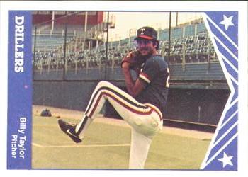 1983 TCMA Tulsa Drillers #5 Billy Taylor Front