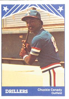 1983 TCMA Tulsa Drillers #14 Chuckie Canady Front