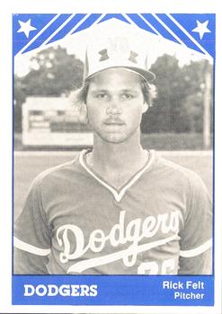 1983 TCMA Vero Beach Dodgers #3 Rick Felt Front