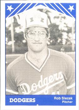 1983 TCMA Vero Beach Dodgers #12 Rob Slezak Front