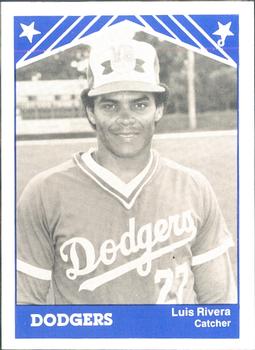 1983 TCMA Vero Beach Dodgers #13 Luis Rivera Front
