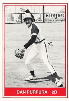 1982 TCMA Amarillo Gold Sox #8 Dan Purpura Front