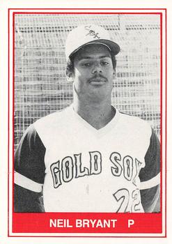 1982 TCMA Amarillo Gold Sox #15 Neil Bryant Front