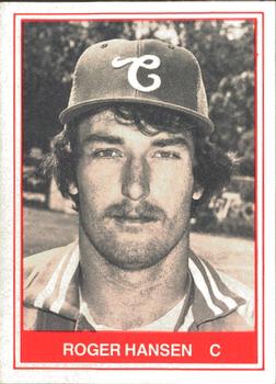 1982 TCMA Charleston Royals #2 Roger Hansen Front