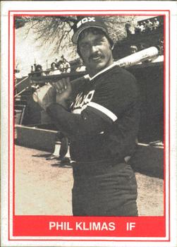 1982 TCMA Glens Falls White Sox #7 Phil Klimas Front