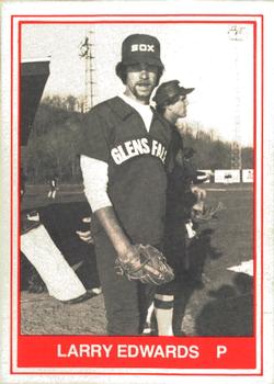 1982 TCMA Glens Falls White Sox #16 Larry Edwards Front