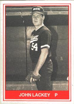 1982 TCMA Glens Falls White Sox #20 John Lackey Front