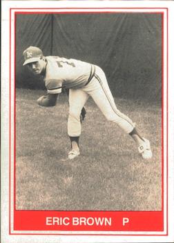 1982 TCMA Idaho Falls Athletics #4 Eric Brown Front