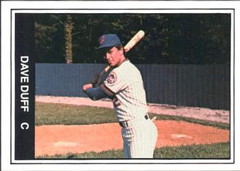 1982 TCMA Jackson Mets #12 Dave Duff Front