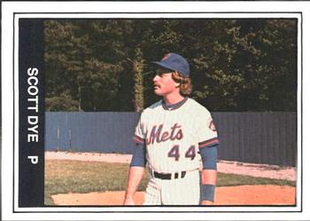 1982 TCMA Jackson Mets #4 Scott Dye Front