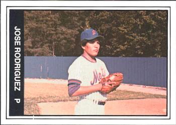 1982 TCMA Jackson Mets #8 Jose Rodriguez Front