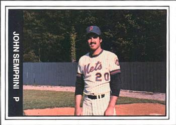 1982 TCMA Jackson Mets #9 John Semprini Front