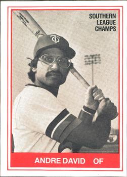 1982 TCMA Orlando Twins 81 SL Champs #5 Andre David Front