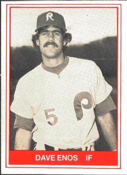 1982 TCMA Reading Phillies #13 Dave Enos Front
