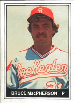 1982 TCMA Rochester Red Wings #3 Bruce MacPherson Front