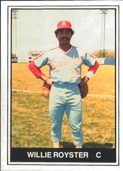 1982 TCMA Rochester Red Wings #11 Willie Royster Front