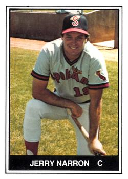 1982 TCMA Spokane Indians #12 Jerry Narron Front