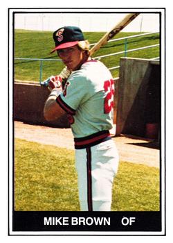 1982 TCMA Spokane Indians #19 Mike Brown Front