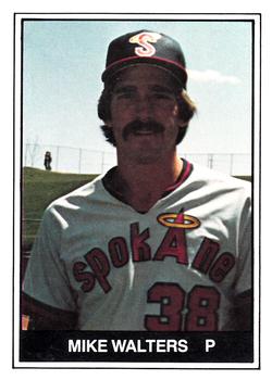 1982 TCMA Spokane Indians #9 Mike Walters Front