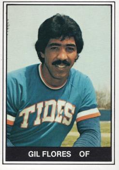 1982 TCMA Tidewater Tides #7 Gil Flores Front
