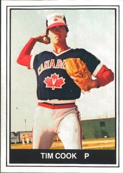 1982 TCMA Vancouver Canadians #12 Tim Cook Front