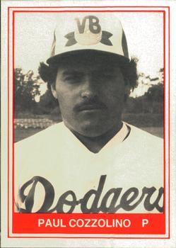 1982 TCMA Vero Beach Dodgers #3 Paul Cozzolino Front