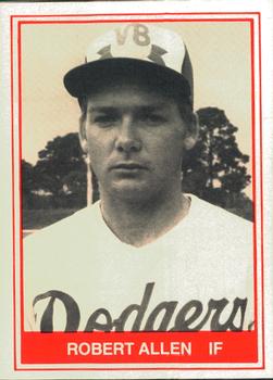 1982 TCMA Vero Beach Dodgers #15 Robert Allen Front
