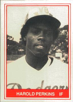 1982 TCMA Vero Beach Dodgers #19 Harold Perkins Front