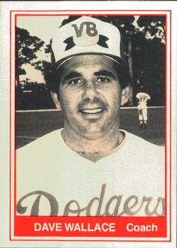 1982 TCMA Vero Beach Dodgers #28 Dave Wallace Front