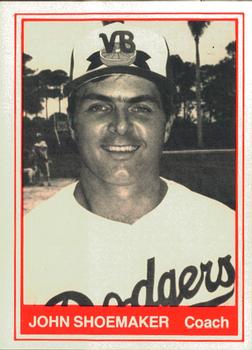 1982 TCMA Vero Beach Dodgers #29 John Shoemaker Front