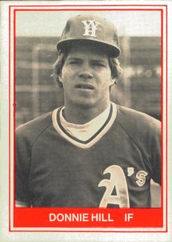 1982 TCMA West Haven A's #14 Donnie Hill Front