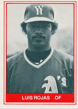1982 TCMA West Haven A's #24 Luis Rojas Front