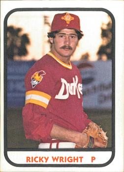 1981 TCMA Albuquerque Dukes #7 Ricky Wright Front