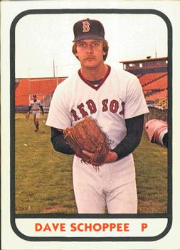 1981 TCMA Bristol Red Sox #9 Dave Schoppee Front