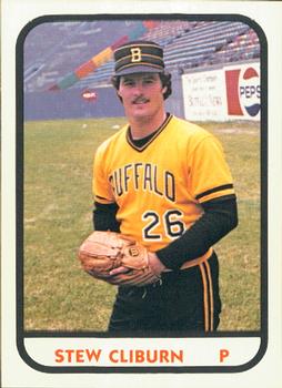 1981 TCMA Buffalo Bisons #9 Stew Cliburn Front