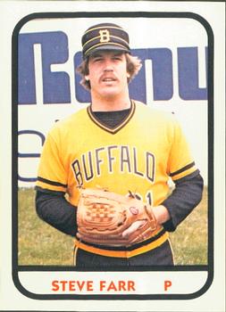 1981 TCMA Buffalo Bisons #18 Steve Farr Front