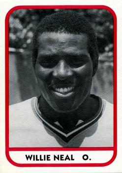 1981 TCMA Charleston Royals #25 Willie Neal Front