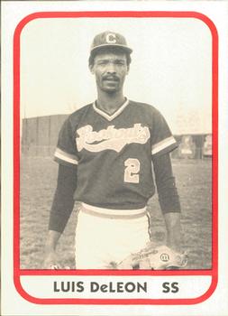 1981 TCMA Chattanooga Lookouts #4 Luis DeLeon Front