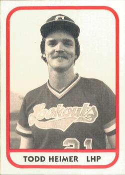 1981 TCMA Chattanooga Lookouts #10 Todd Heimer Front