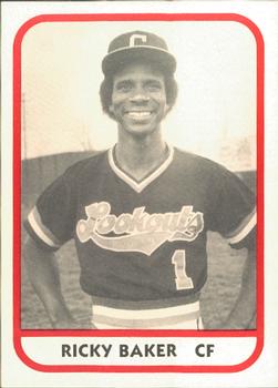 1981 TCMA Chattanooga Lookouts #15 Ricky Baker Front