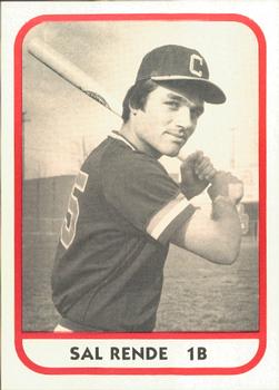 1981 TCMA Chattanooga Lookouts #17 Sal Rende Front