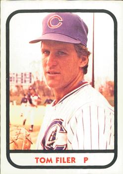 1981 TCMA Columbus Clippers #24 Tom Filer Front