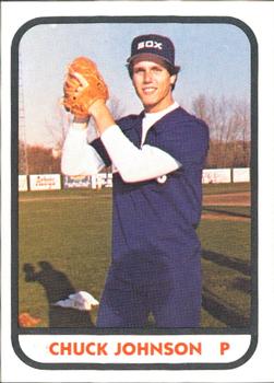 1981 TCMA Glens Falls White Sox #4 Chuck Johnson Front