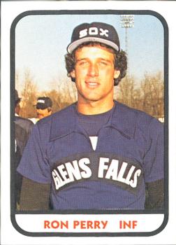 1981 TCMA Glens Falls White Sox #15 Ron Perry Front