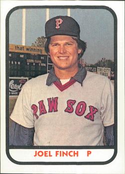 1981 TCMA Pawtucket Red Sox #1 Joel Finch Front