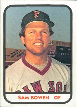 1981 TCMA Pawtucket Red Sox #18 Sam Bowen Front