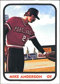 1981 TCMA Portland Beavers #5 Mike Anderson Front