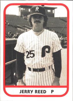 1981 TCMA Reading Phillies #1 Jerry Reed Front