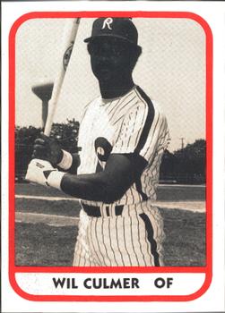 1981 TCMA Reading Phillies #21 Wil Culmer Front